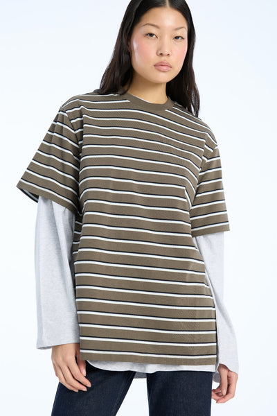 Jersey Oversized T-Shirt - Tarmac Comb. - Rotate