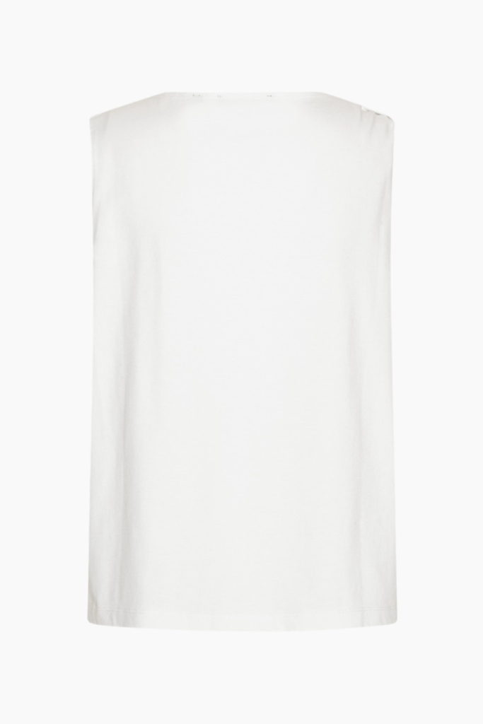 Jersey Tank Top - Bright White - Rotate