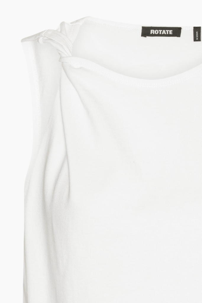 Jersey Tank Top - Bright White - Rotate
