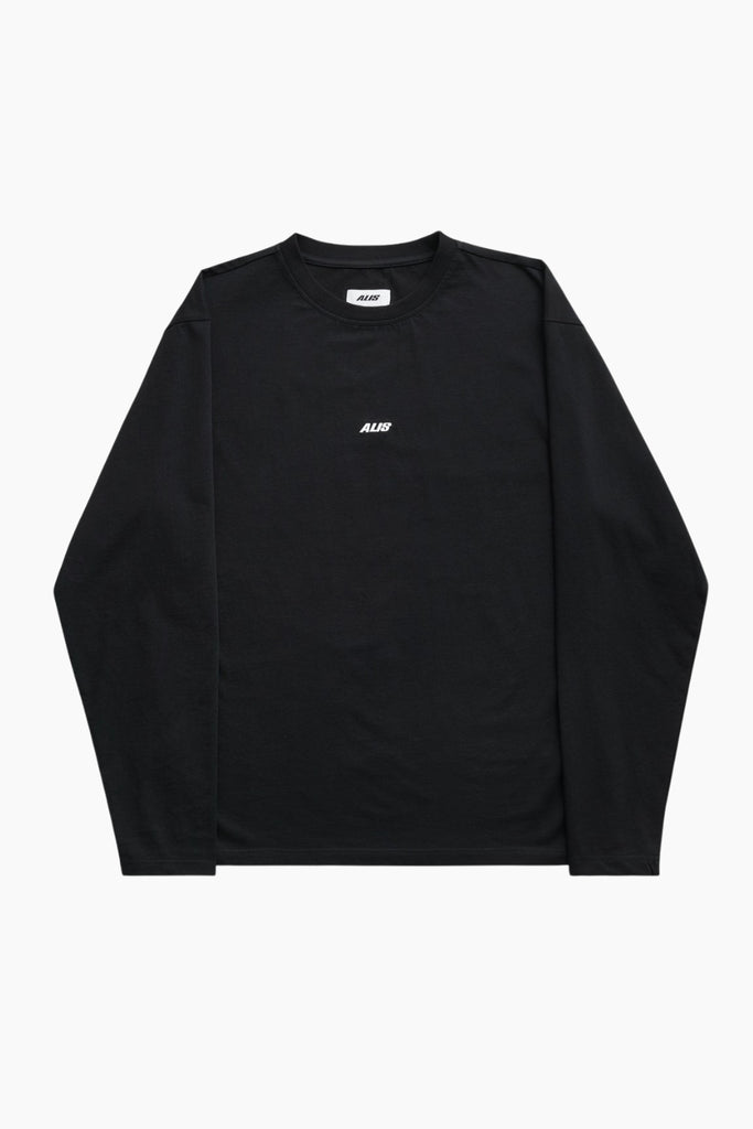 Joshua Long Sleeve w/ Logo - Solid Black - ALIS