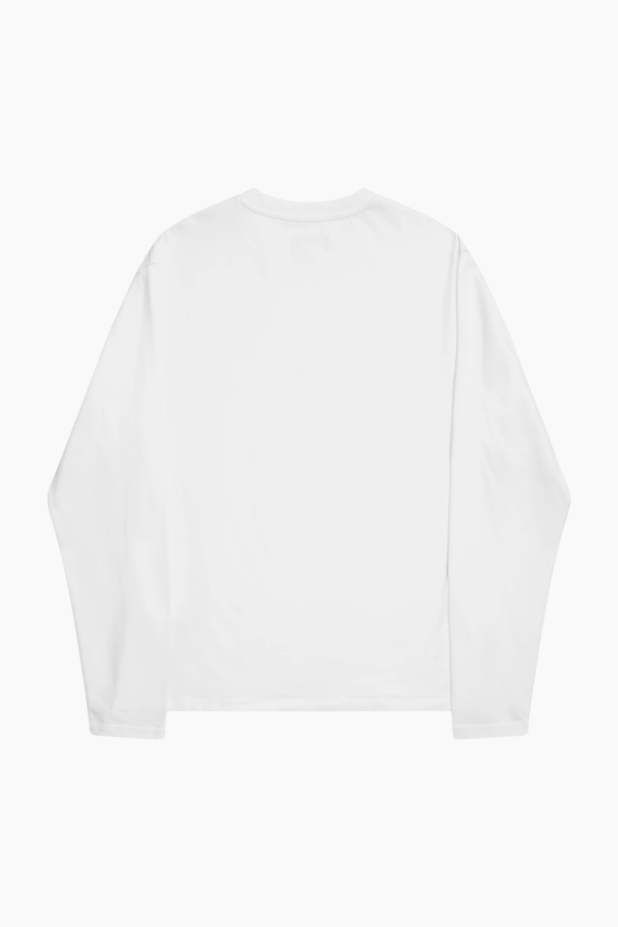 Joshua Long Sleeve w/ Logo - Solid White - ALIS