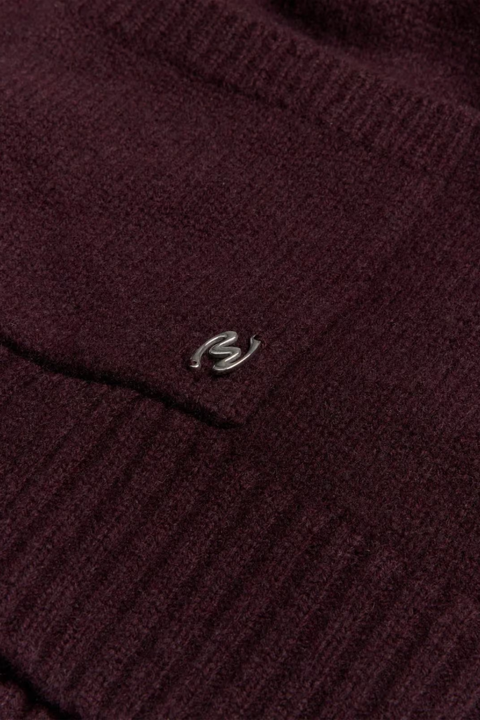 Julia Wide Cardigan - Burgundy - Holzweiler