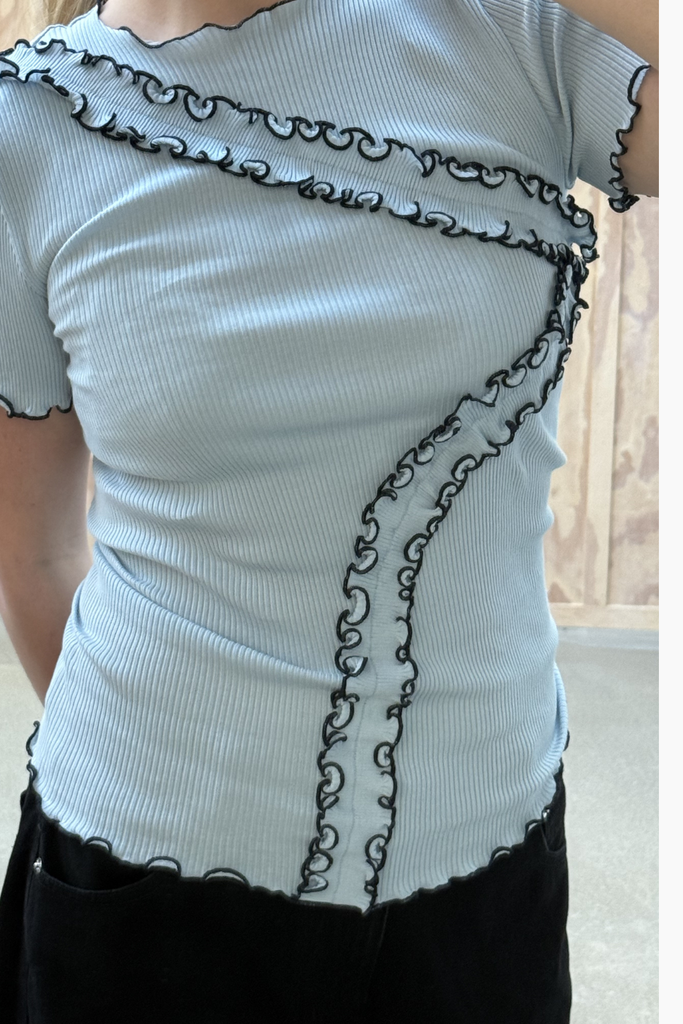 Kaia Seamless Top - Baby Blue - OpéraSPORT