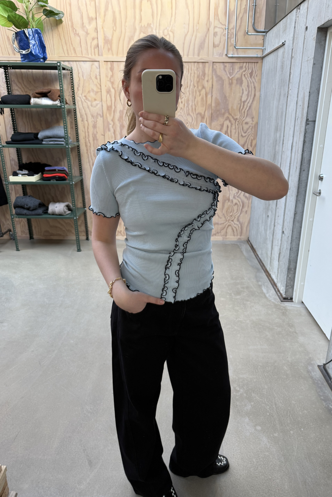 Kaia Seamless Top - Baby Blue - OpéraSPORT