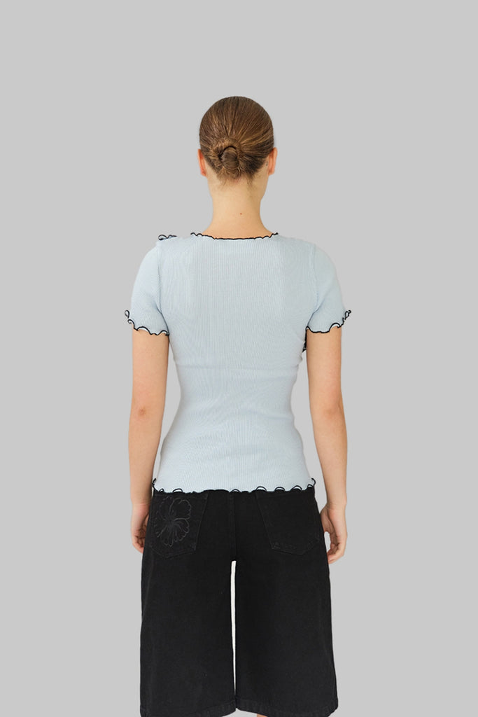 Kaia Seamless Top - Baby Blue - OpéraSPORT