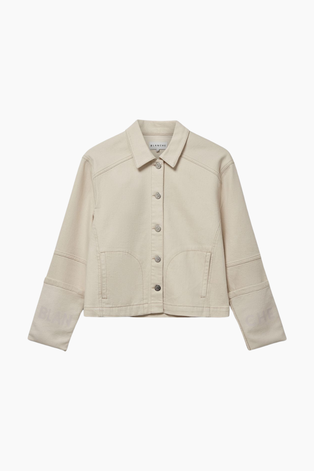 Kant-BL Sable Denim Jacket - Plaza Taupe - Blanche