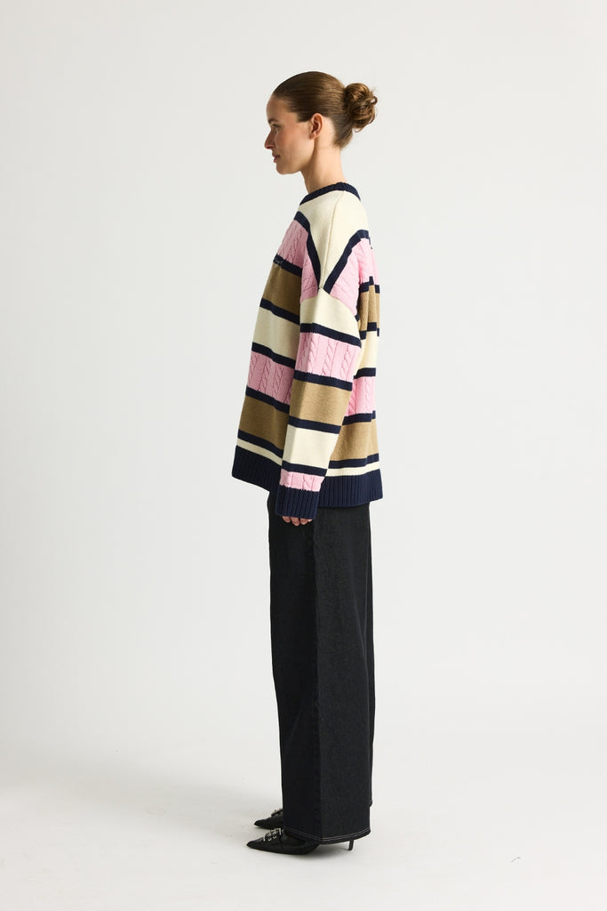 KarloRS Knit Pullover - Multi Pink - Résumé