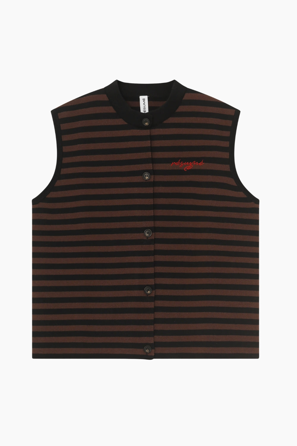 KodyRS Knit Vest - Black Stripe - Résumé