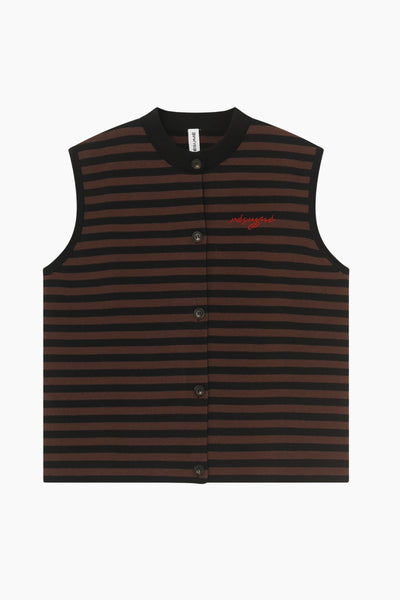 KodyRS Knit Vest - Black Stripe - Résumé