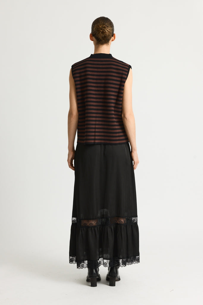 KodyRS Knit Vest - Black Stripe - Résumé