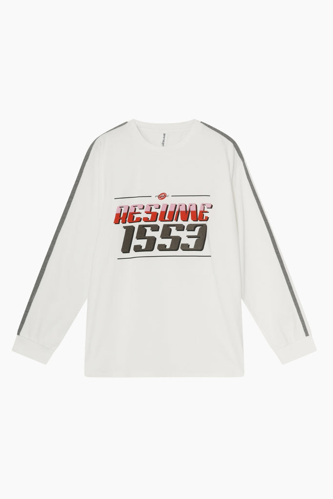 KorbinRS LS Tee - White - Résumé