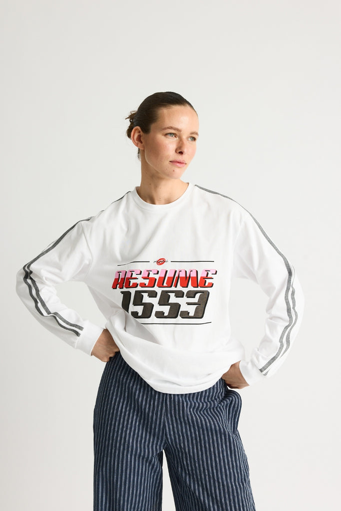 KorbinRS LS Tee - White - Résumé