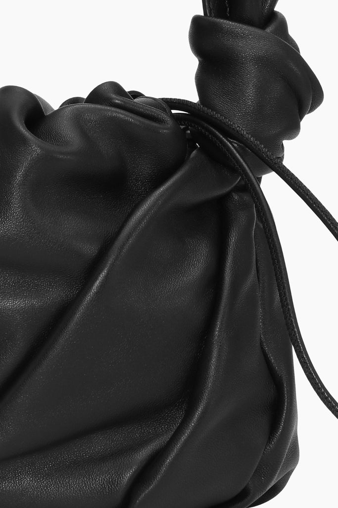 Leather Bon Bon Bag - Black - Rotate