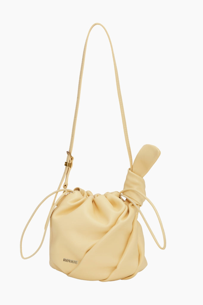 Leather Bon Bon Bag - Italian Straw - Rotate