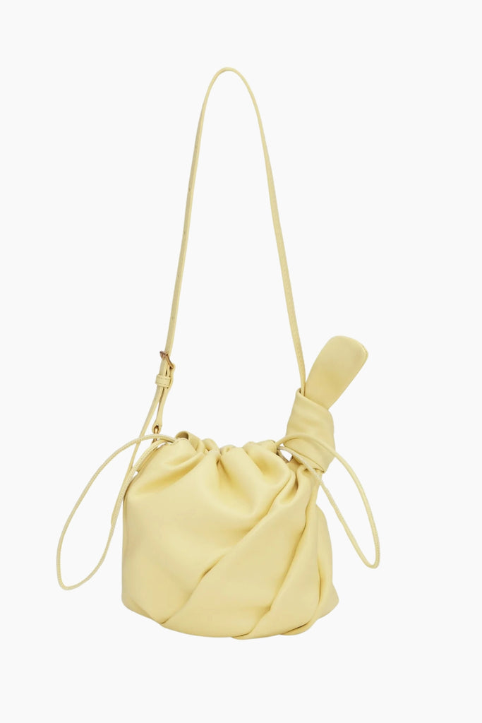 Leather Bon Bon Bag - Italian Straw - Rotate