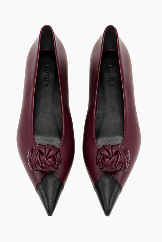 Leather Knot Ballerina - Catawba Grape Comb - Rotate