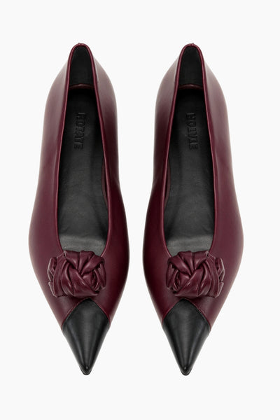 Leather Knot Ballerina - Catawba Grape Comb - Rotate