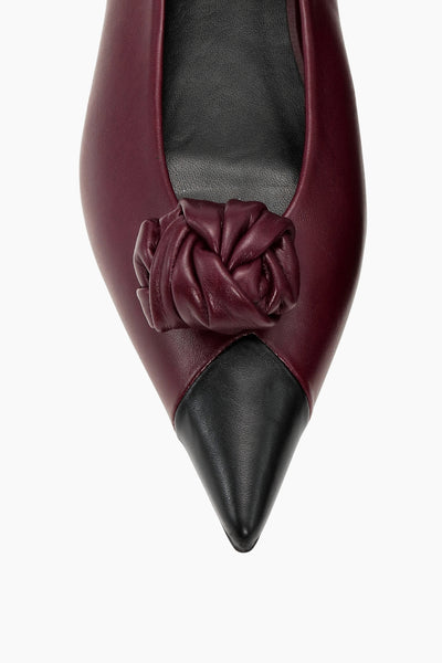 Leather Knot Ballerina - Catawba Grape Comb - Rotate