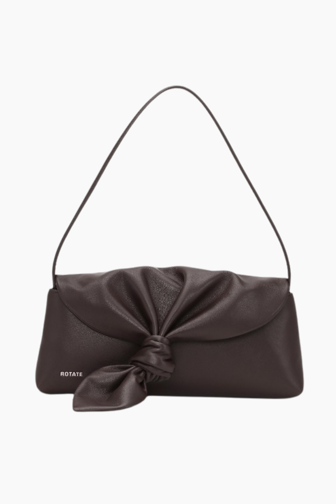 Leather Knot Scarf Bag - Molé - Rotate