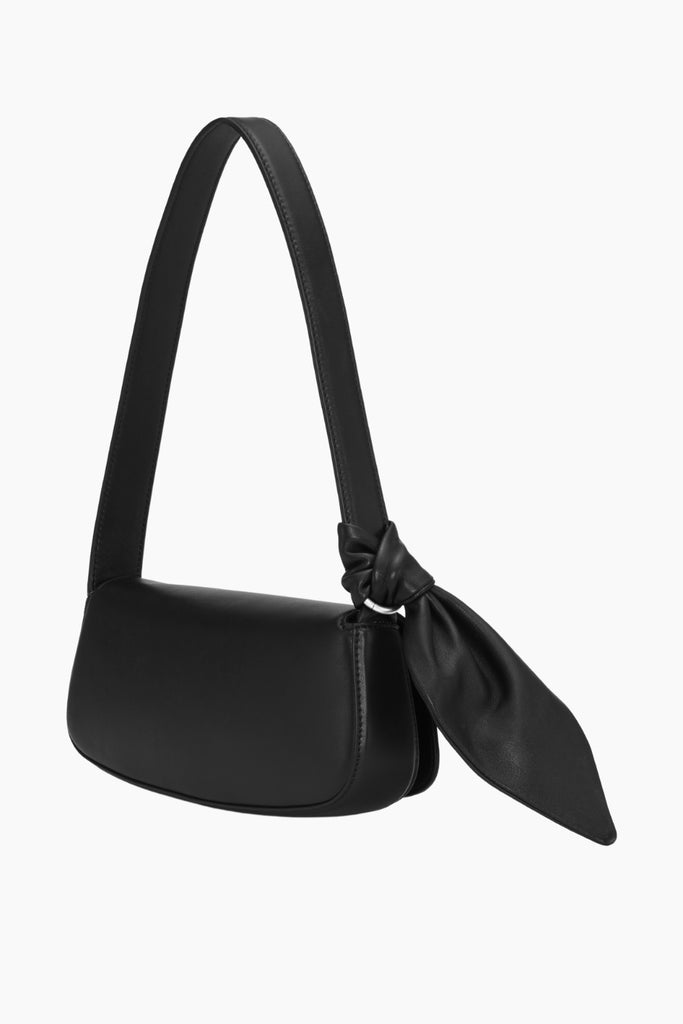 Leather Knot Strap Bag - Black - Rotate