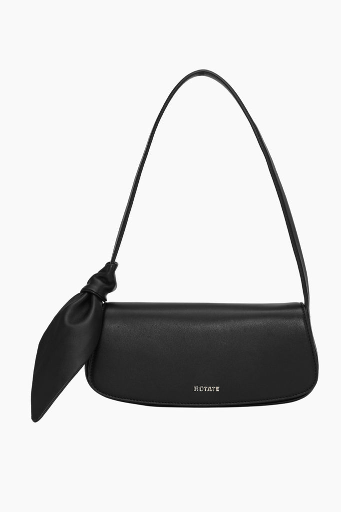 Leather Knot Strap Bag - Black - Rotate