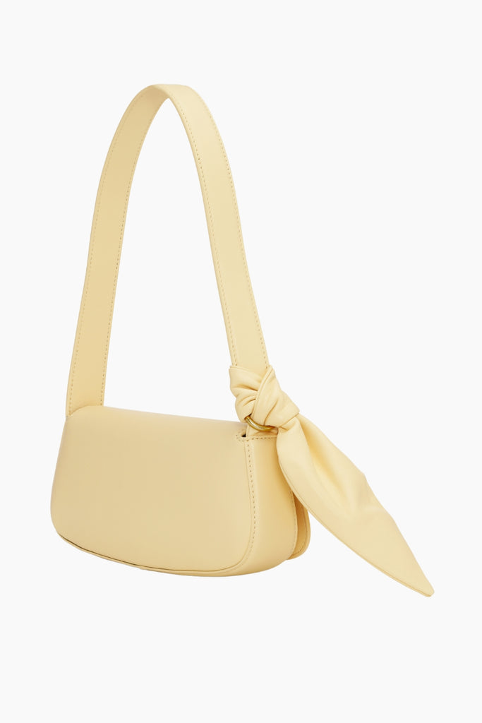 Leather Knot Strap Bag - Italian Straw - Rotate