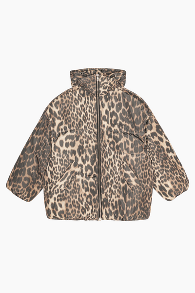 Leo Puffers Midi Jacket W0115 -AlmondMilk - GANNI