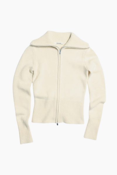 Line Wool Cardigan - Ecru - Holzweiler