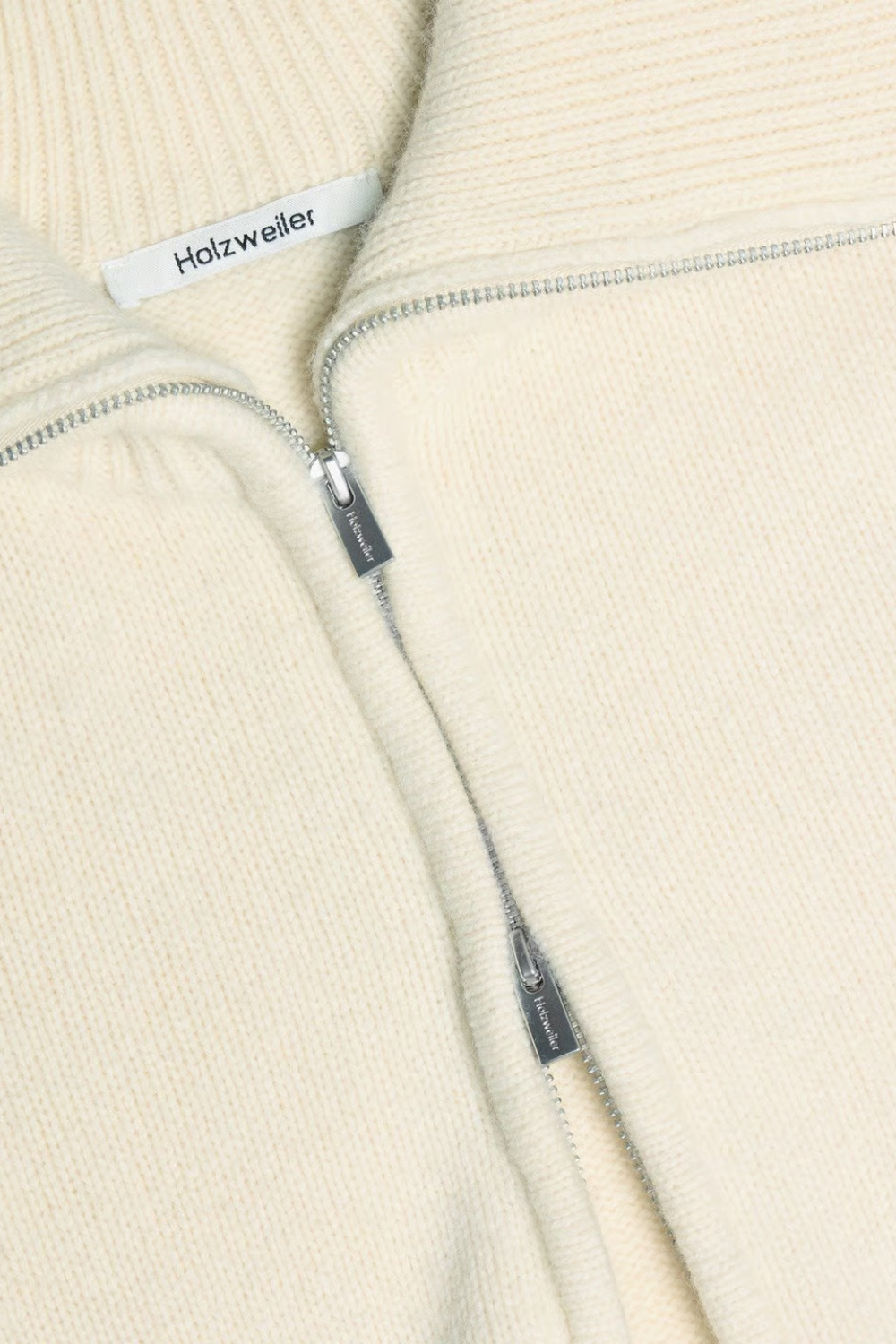 Line Wool Cardigan - Ecru - Holzweiler