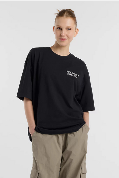 Linear Graphic Oversized T-shirt - Black - New Balance