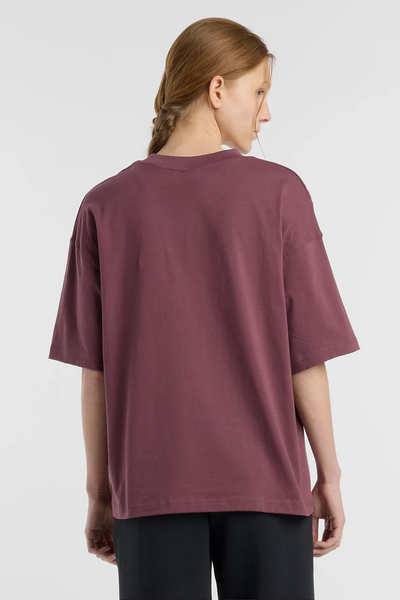 Linear Graphic Oversized T-shirt - Faded Plum - New Balance-2