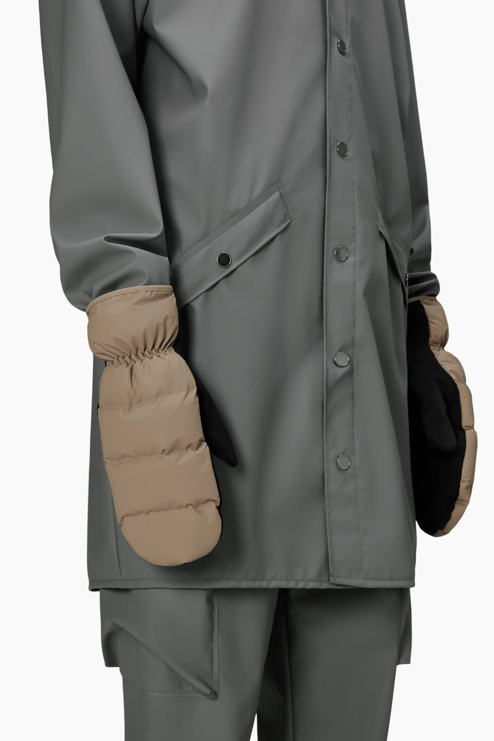 Lohja Puffer Mittens W1T2 - Beige - Rains