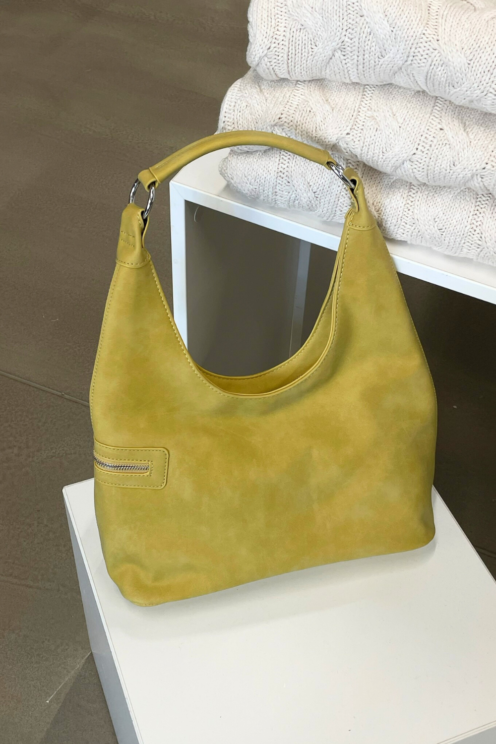 Lola Shoulder Bag - Chartreuse - Silfen Studio