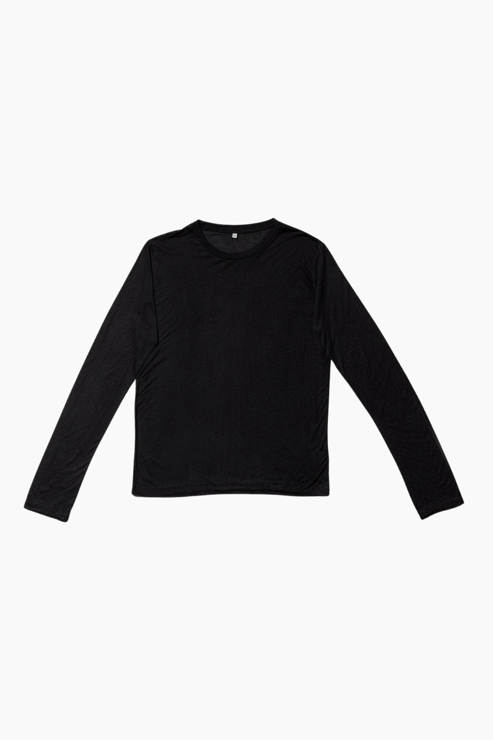 Long Sleeve Tee Bamboo Lyocell - Black - Baserange