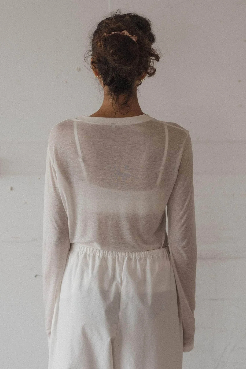 Long Sleeve Tee Bamboo Lyocell - Undyed - Baserange-2