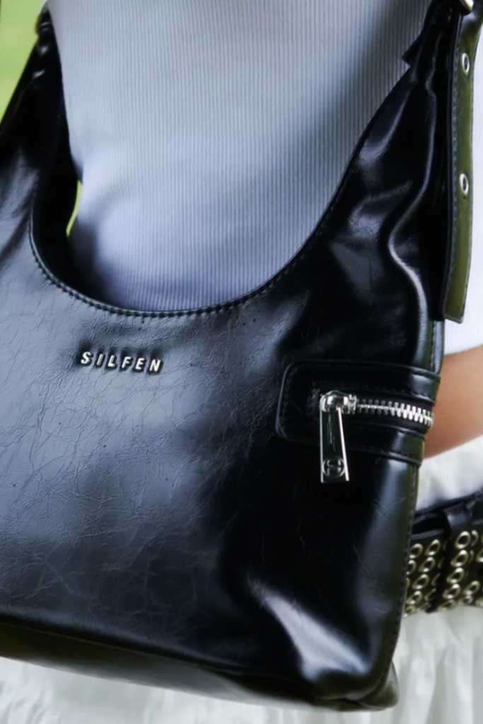 Lotta Shoulder Bag - Black - Silfen Studio