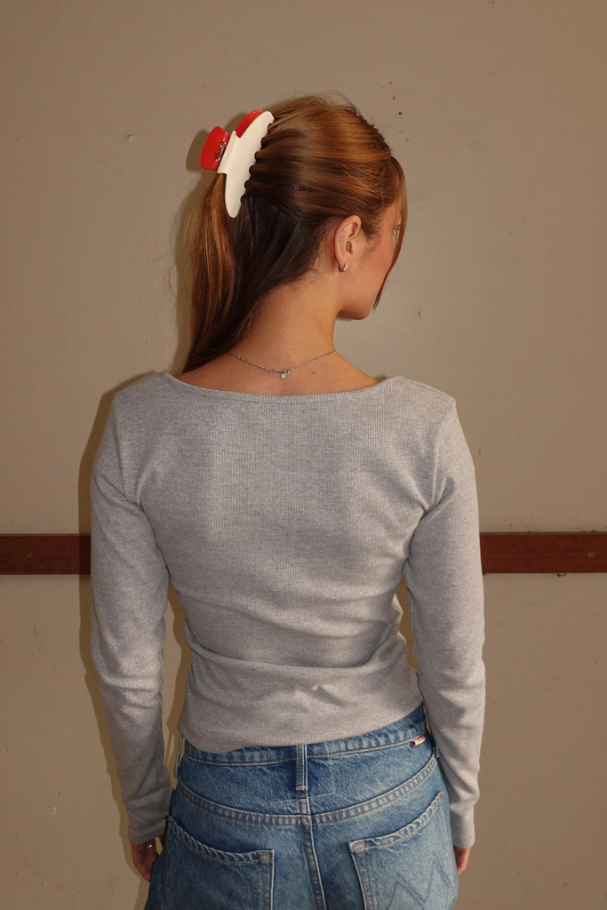 LucyRS Blouse - Grey Melange - Résumé