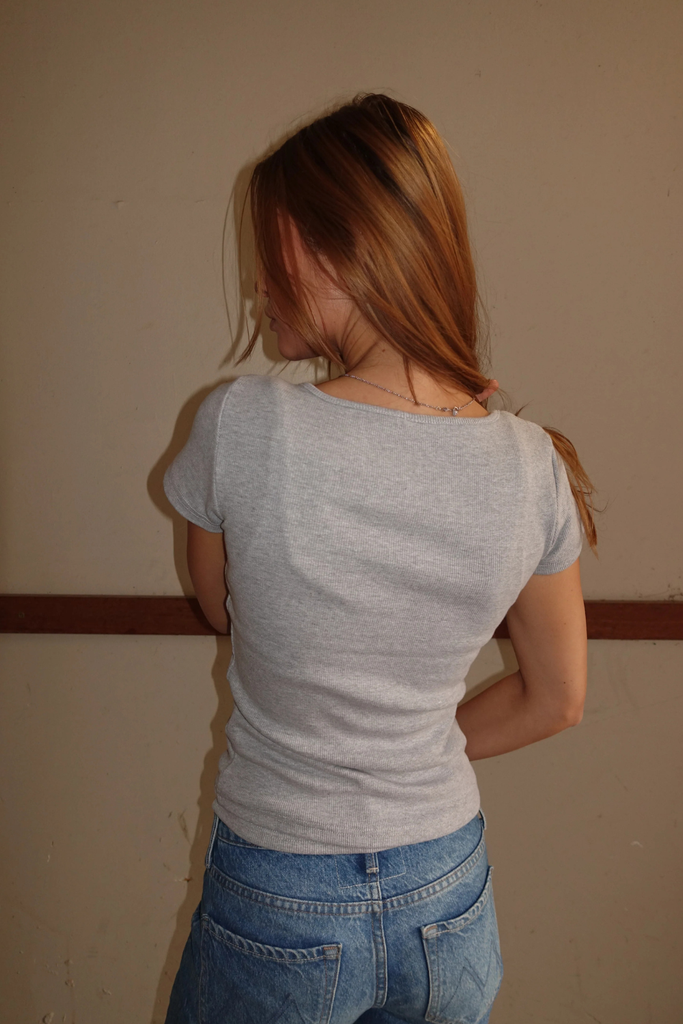 LucyRS Tee - Grey Melange - Résumé