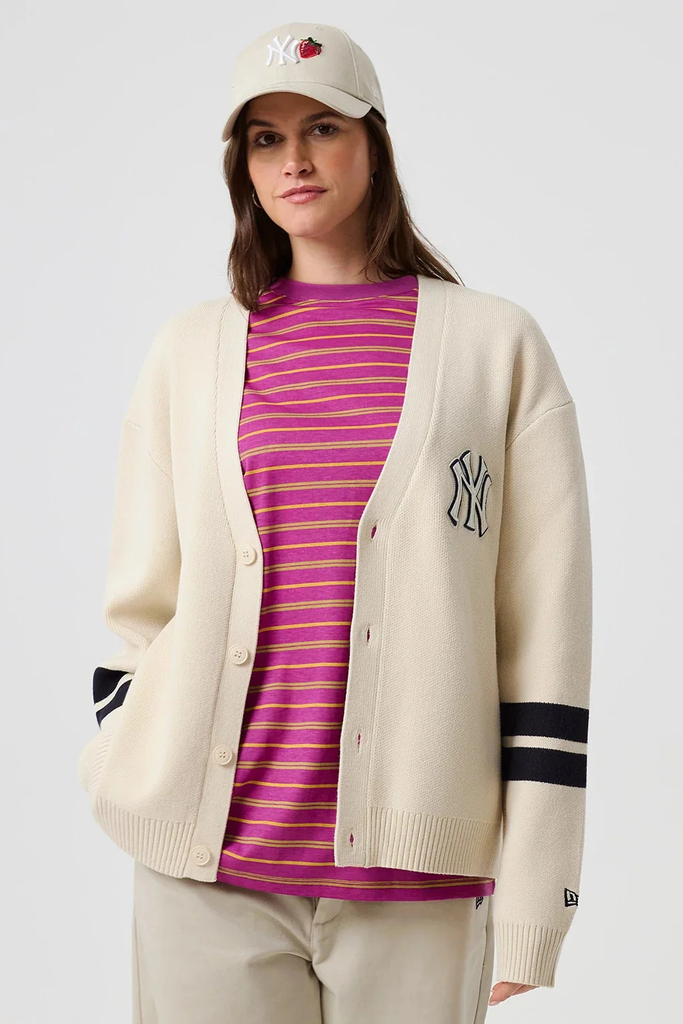 MLB Knit Cardigan - Creme - New Era