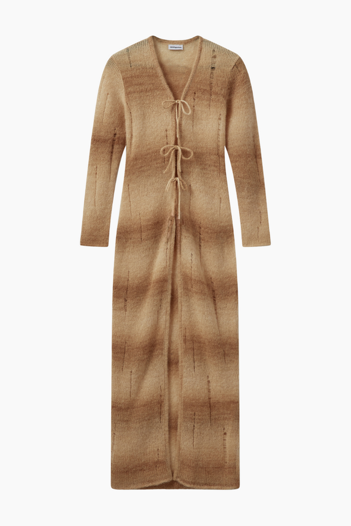 Mahairy Long Dress - Creamy Grey - H2O Fagerholt