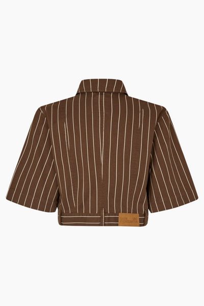 Majsa Shirt - Creme Brown Pinstripe - Baum und Pferdgarten