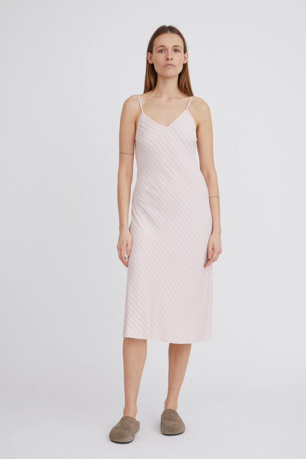 Mallorca Dress - Dusty Rose Stripe - H2O Fagerholt