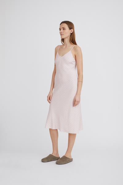 Mallorca Dress - Dusty Rose Stripe - H2O Fagerholt