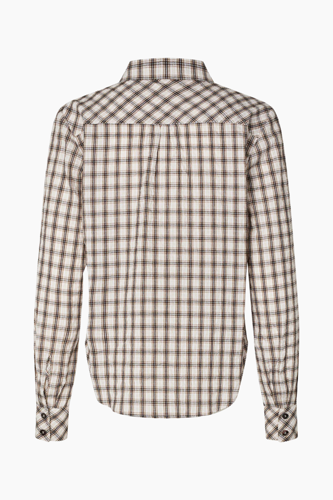 Mena Shirt - Creme Mini Check - Baum und Pferdgarten