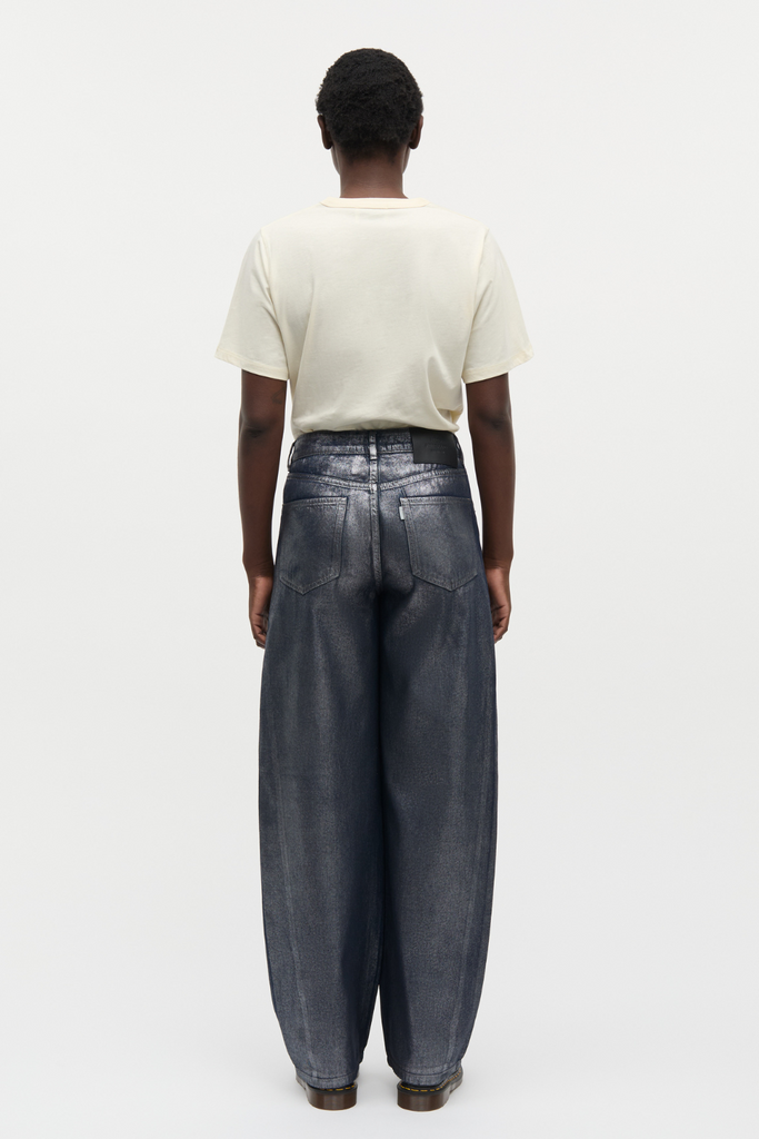 Metallic Denim Christel Jeans - Vintage Blue/Gun Metal - Mads Nørgaard