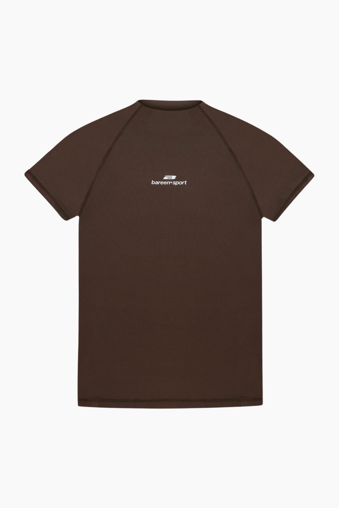 Mock Neck Stretch T-shirt - Delicioso - Bareen