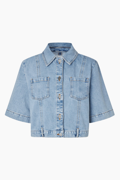 NO 05 Shirt - Washed Light Blue - Baum und Pferdgarten