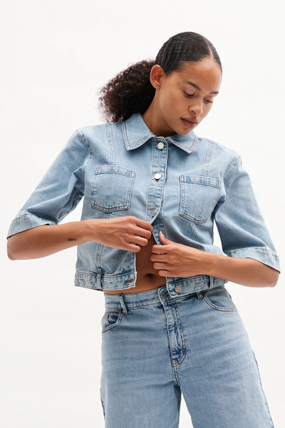 NO 05 Shirt - Washed Light Blue - Baum und Pferdgarten