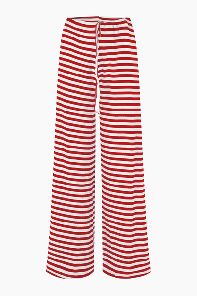 NPS Nova Pants Broadway - Red/Ecru - Nørgaard på Strøget