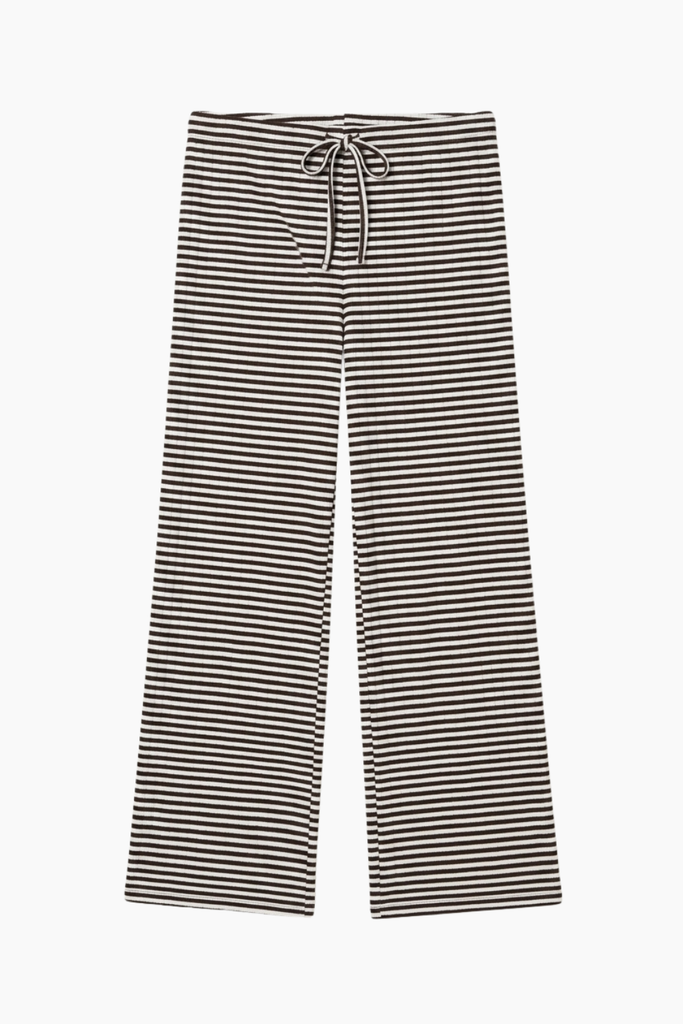 NPS Nova Pants Fine Stripe - Brown/Ecru - Nørgaard på Strøget